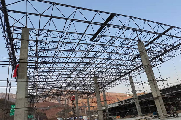 百色钢结构网架图片