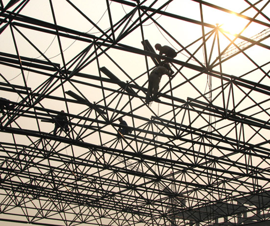 百色厂房网架安装